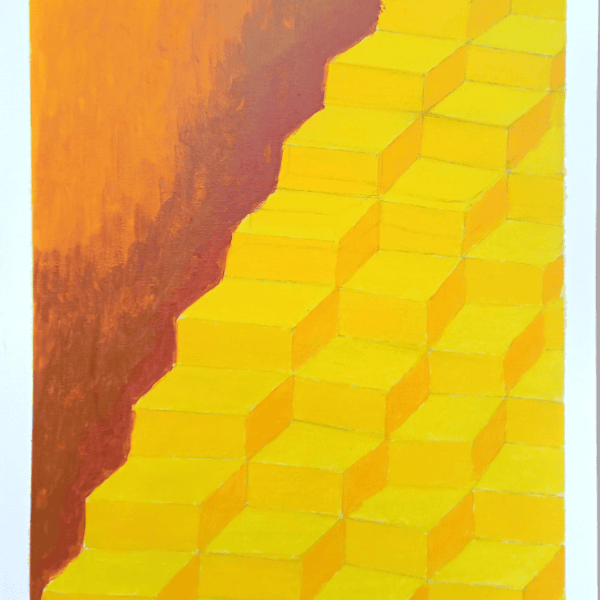 Colorful stairs-creative painting