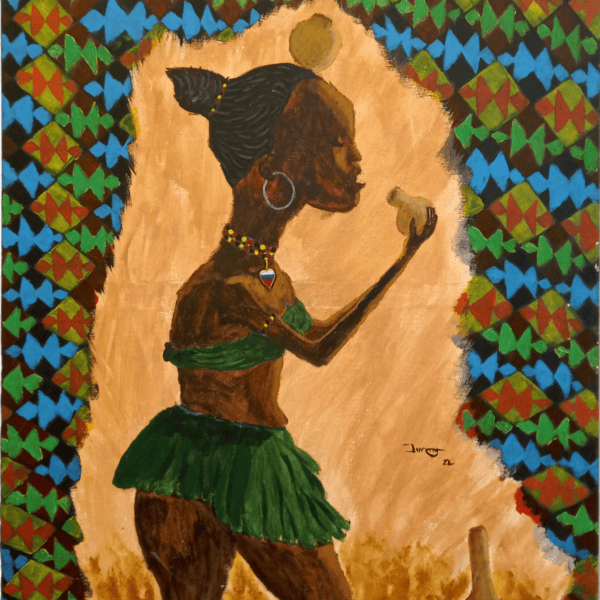 Ancient African Girl-artwork
