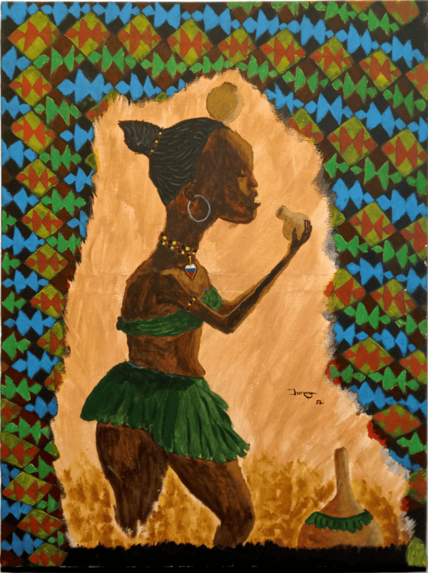 Ancient African Girl-artwork